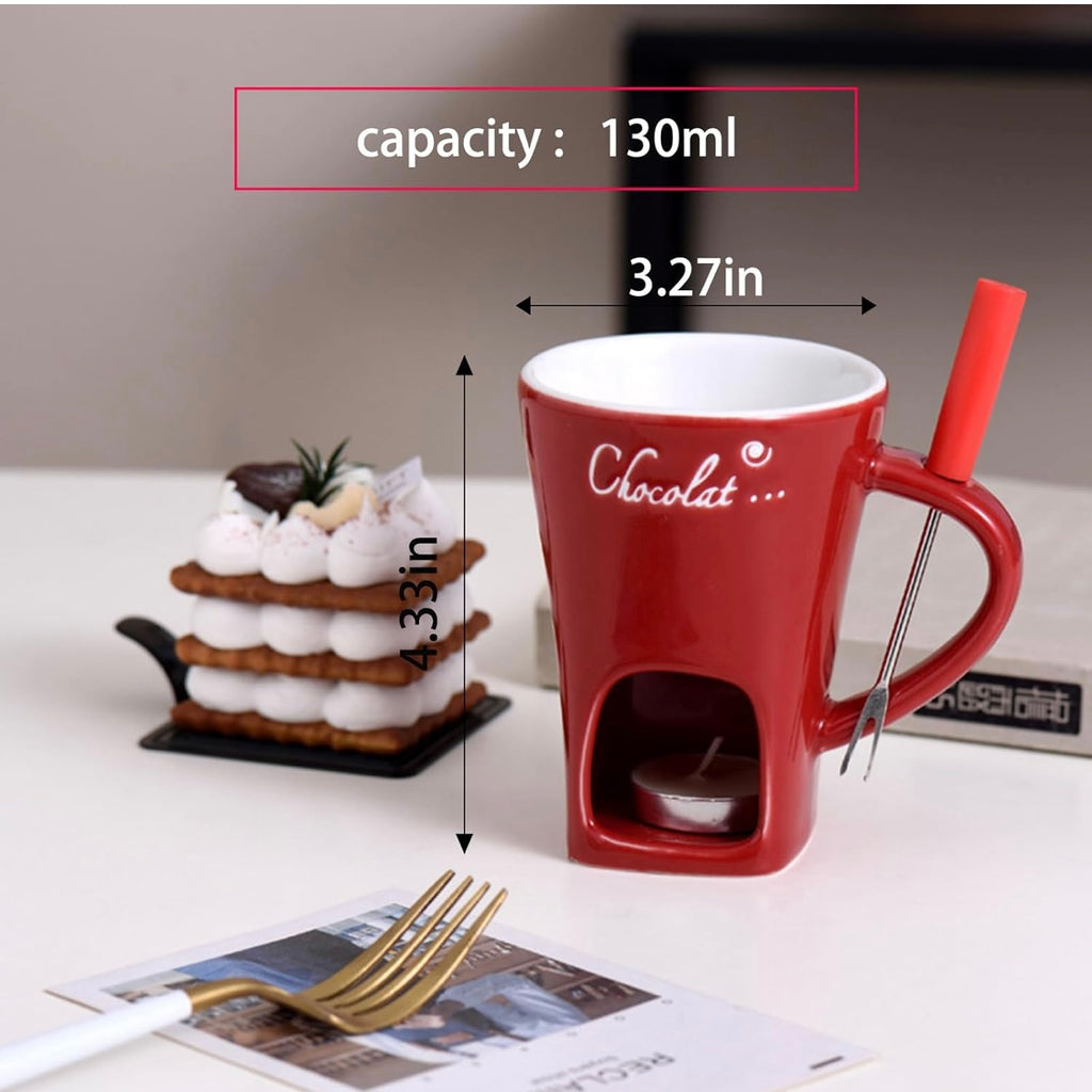 Meltie Mug – Fondue & Hot Chocolate Mug with Warmer